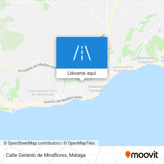 Mapa Calle Geranio de Miraflores