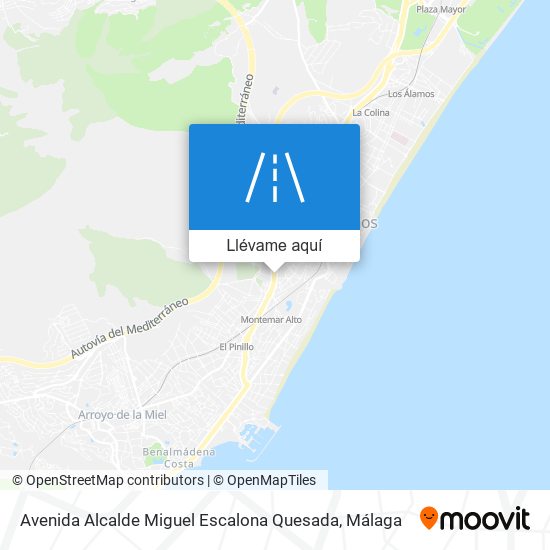 Mapa Avenida Alcalde Miguel Escalona Quesada