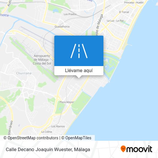 Mapa Calle Decano Joaquín Wuester