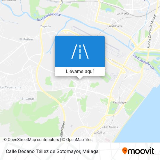 Mapa Calle Decano Téllez de Sotomayor