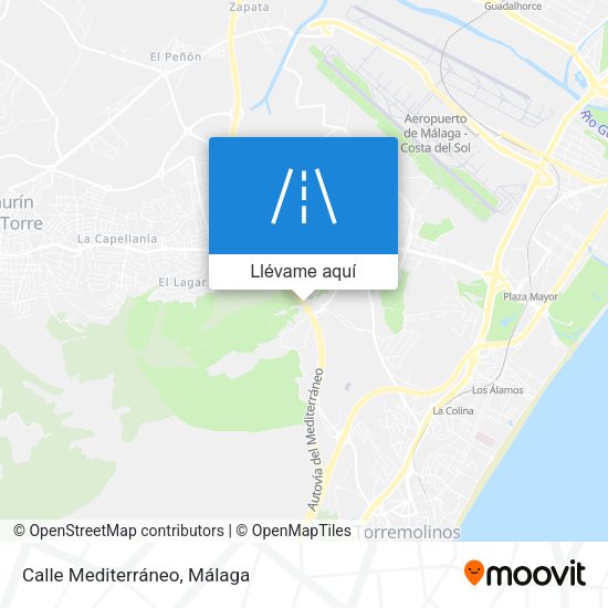 Mapa Calle Mediterráneo