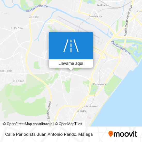 Mapa Calle Periodista Juan Antonio Rando