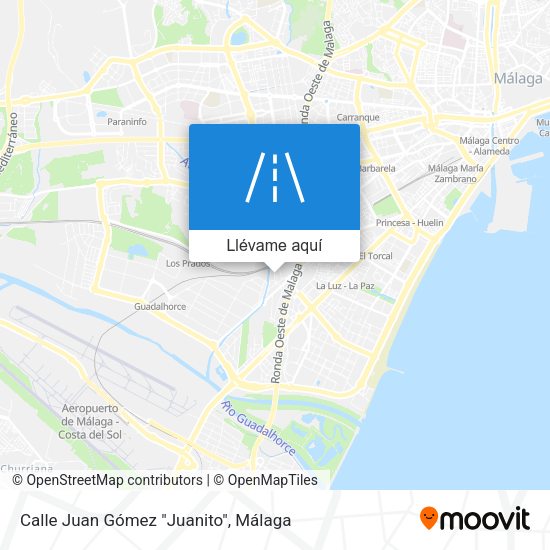 Mapa Calle Juan Gómez "Juanito"