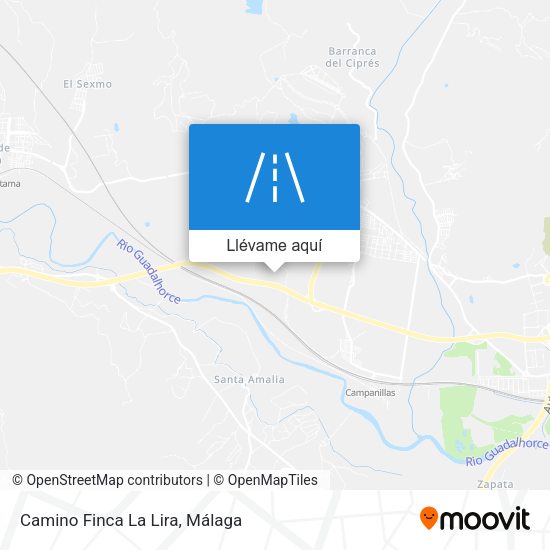 Mapa Camino Finca La Lira