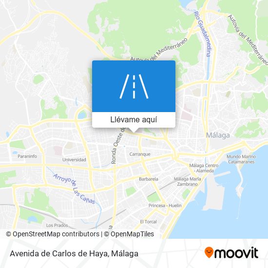 Mapa Avenida de Carlos de Haya