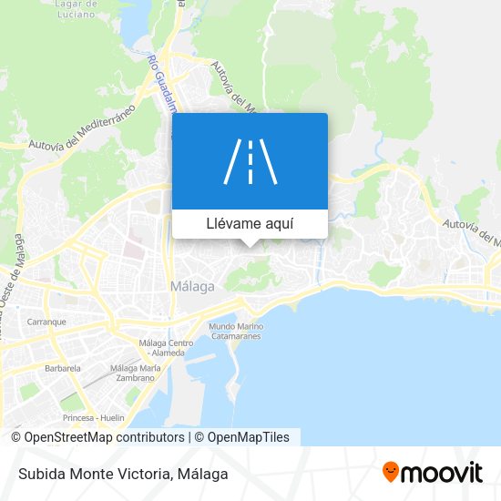 Mapa Subida Monte Victoria