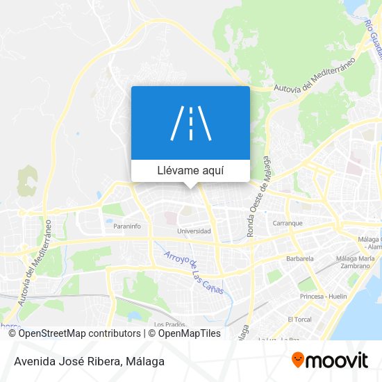 Mapa Avenida José Ribera