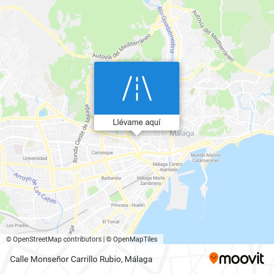 Mapa Calle Monseñor Carrillo Rubio