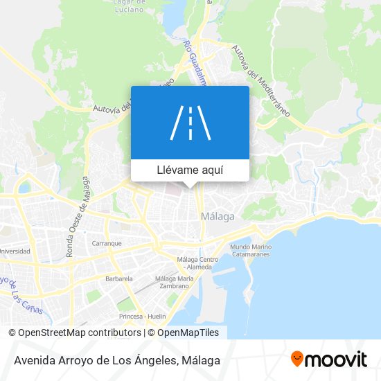 Mapa Avenida Arroyo de Los Ángeles