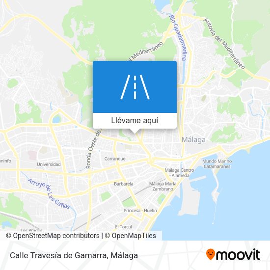 Mapa Calle Travesía de Gamarra