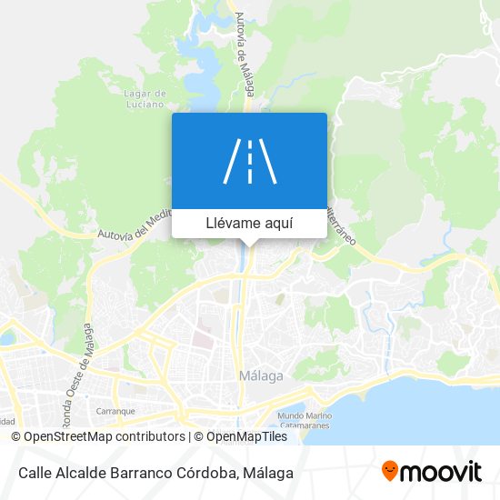 Mapa Calle Alcalde Barranco Córdoba