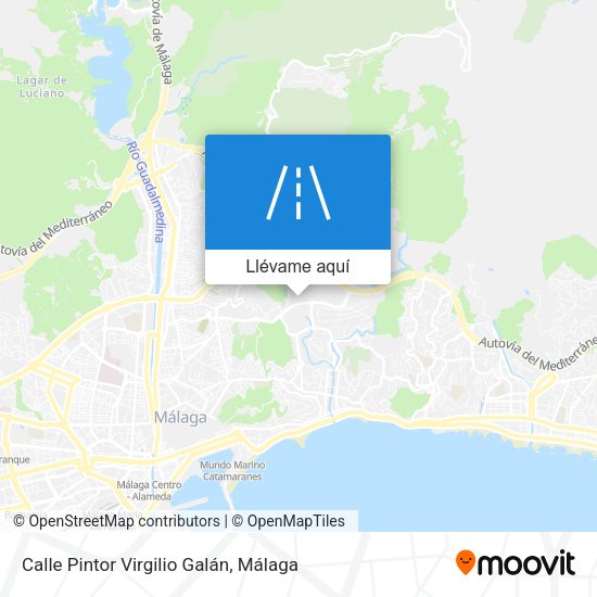 Mapa Calle Pintor Virgilio Galán