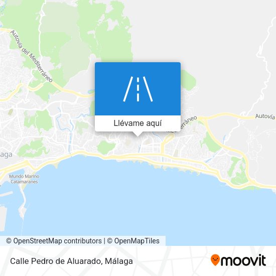 Mapa Calle Pedro de Aluarado