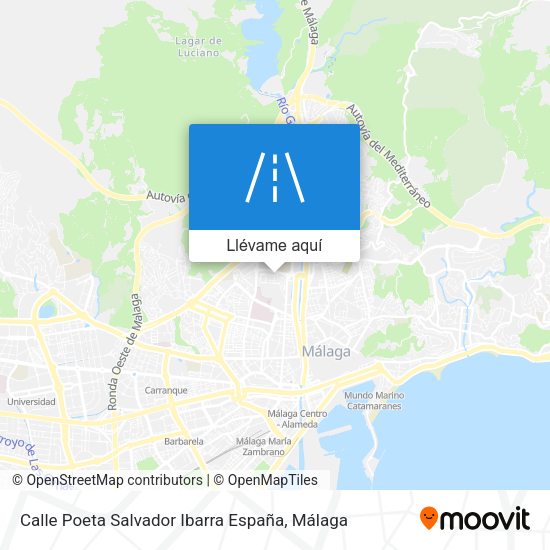 Mapa Calle Poeta Salvador Ibarra España