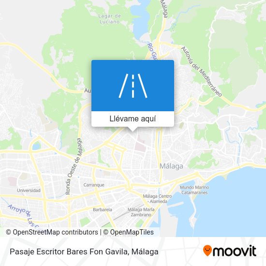Mapa Pasaje Escritor Bares Fon Gavila