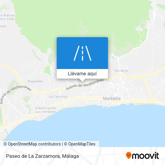 Mapa Paseo de La Zarzamora