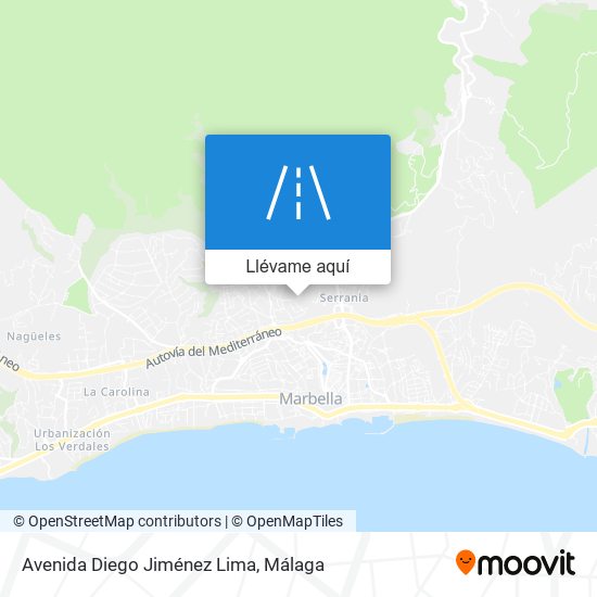 Mapa Avenida Diego Jiménez Lima