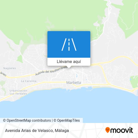 Mapa Avenida Arias de Velasco