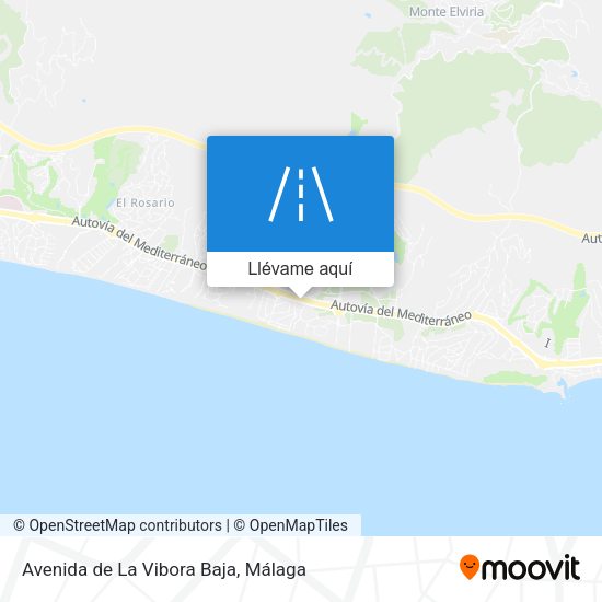 Mapa Avenida de La Vibora Baja