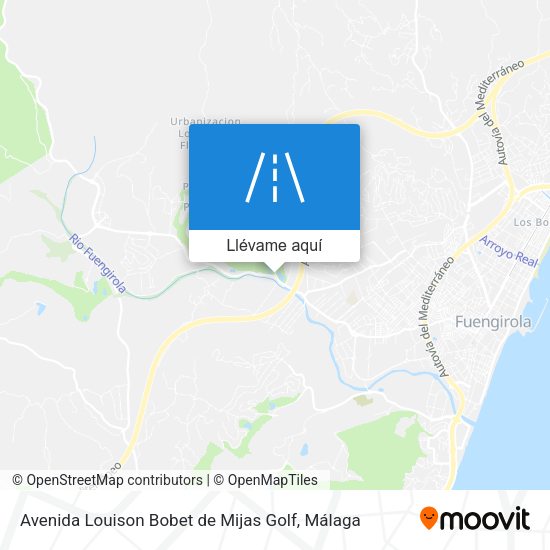 Mapa Avenida Louison Bobet de Mijas Golf