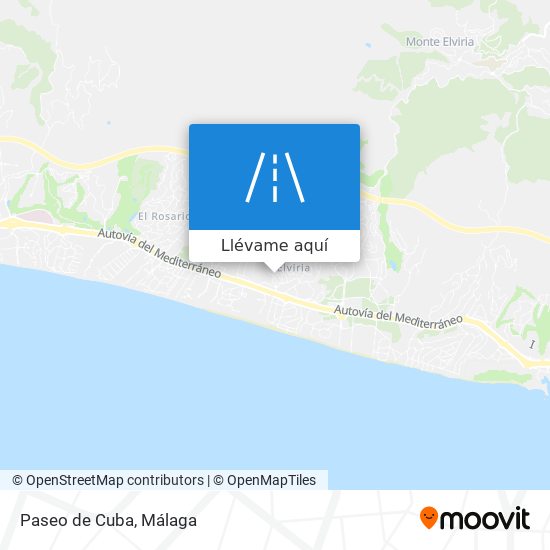 Mapa Paseo de Cuba