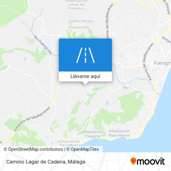 Mapa Camino Lagar de Cadena