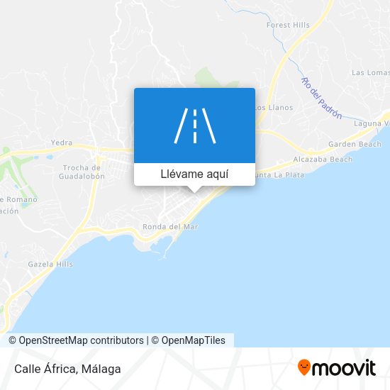 Mapa Calle África