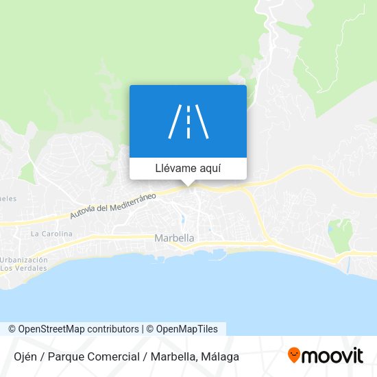 Mapa Ojén / Parque Comercial / Marbella