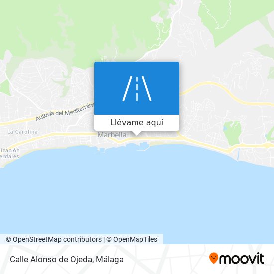 Mapa Calle Alonso de Ojeda