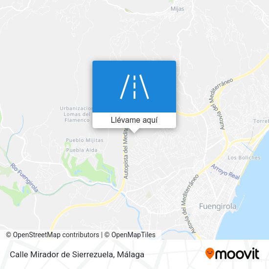 Mapa Calle Mirador de Sierrezuela