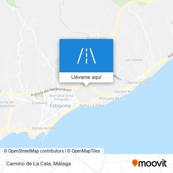 Mapa Camino de La Cala
