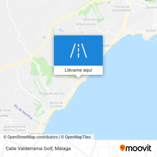 Mapa Calle Valderrama Golf