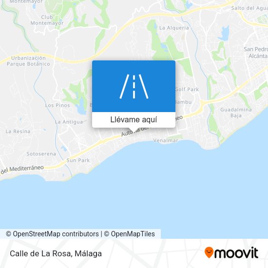 Mapa Calle de La Rosa