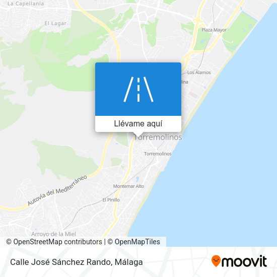 Mapa Calle José Sánchez Rando
