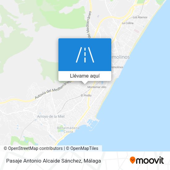Mapa Pasaje Antonio Alcaide Sánchez