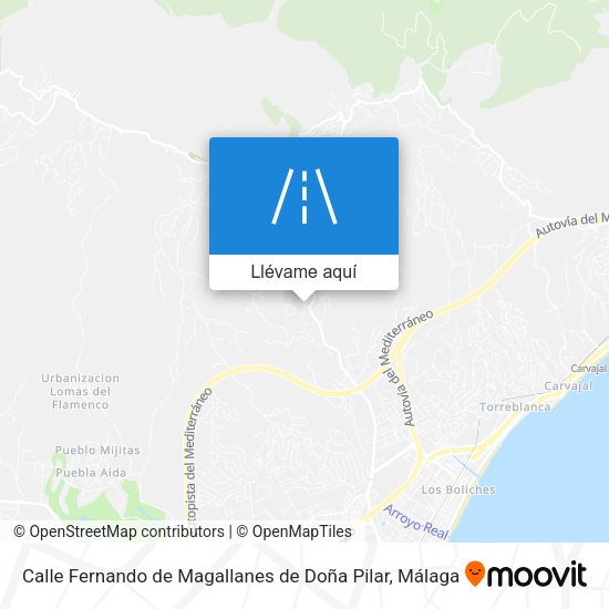 Mapa Calle Fernando de Magallanes de Doña Pilar