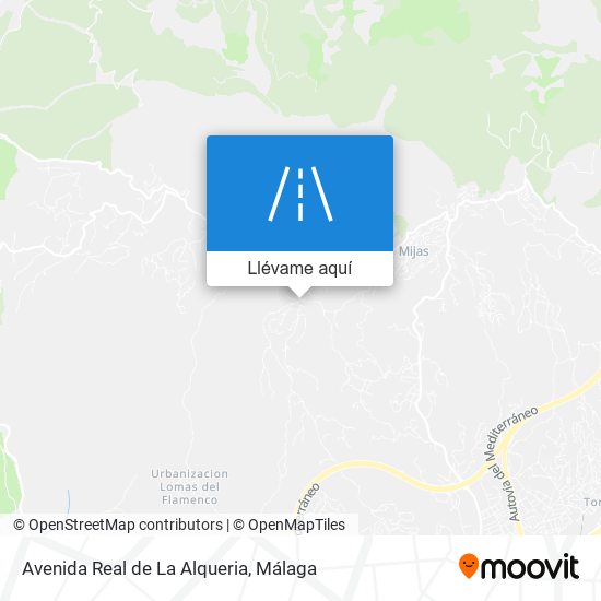 Mapa Avenida Real de La Alqueria