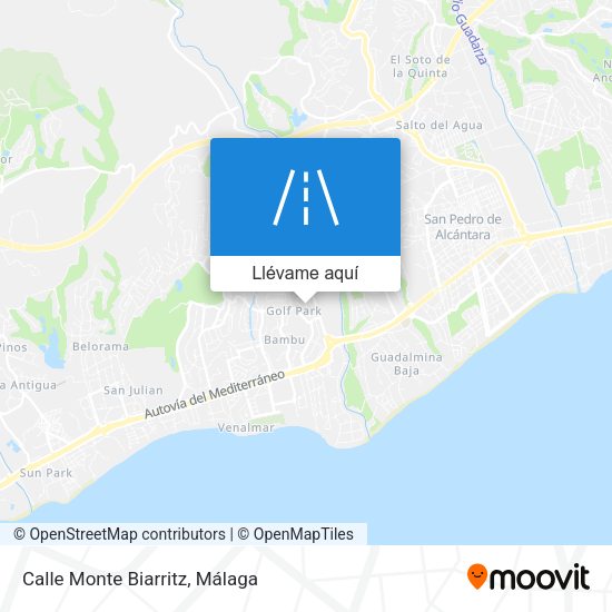 Mapa Calle Monte Biarritz