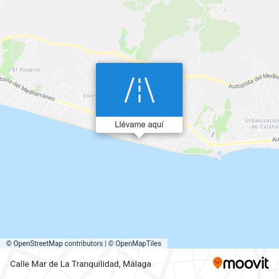 Mapa Calle Mar de La Tranquilidad