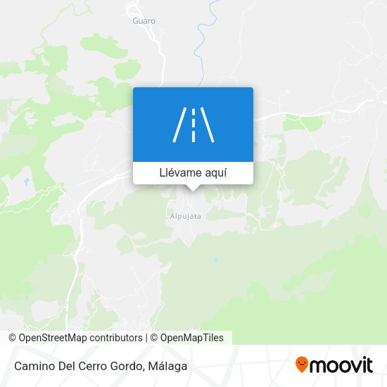 Mapa Camino Del Cerro Gordo