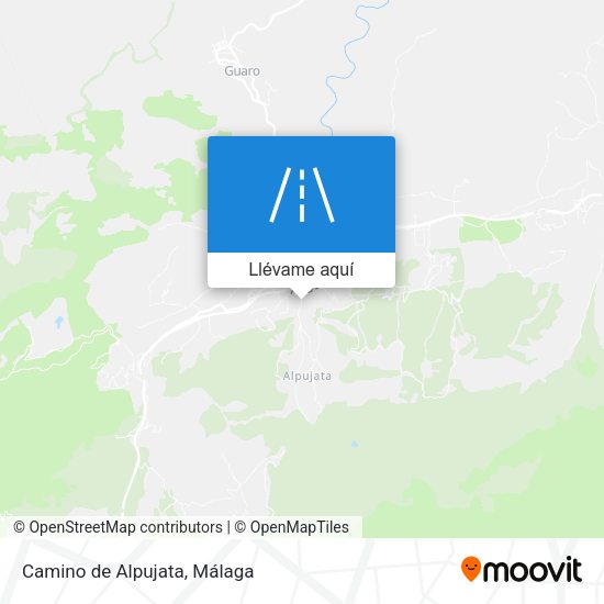 Mapa Camino de Alpujata