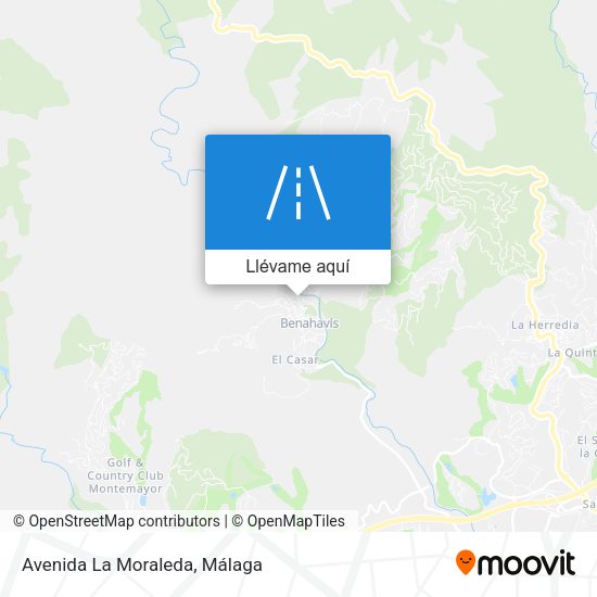 Mapa Avenida La Moraleda