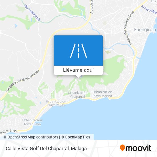 Mapa Calle Vista Golf Del Chaparral