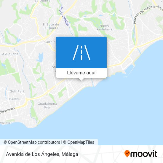 Mapa Avenida de Los Ángeles