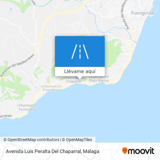 Mapa Avenida Luis Peralta Del Chaparral