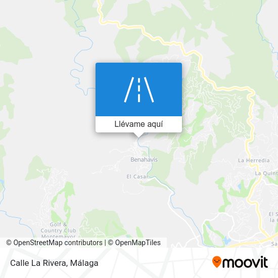 Mapa Calle La Rivera