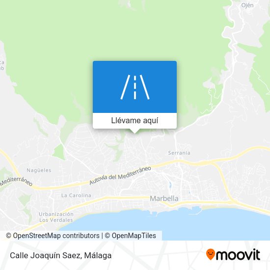 Mapa Calle Joaquín Saez