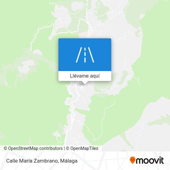 Mapa Calle María Zambrano