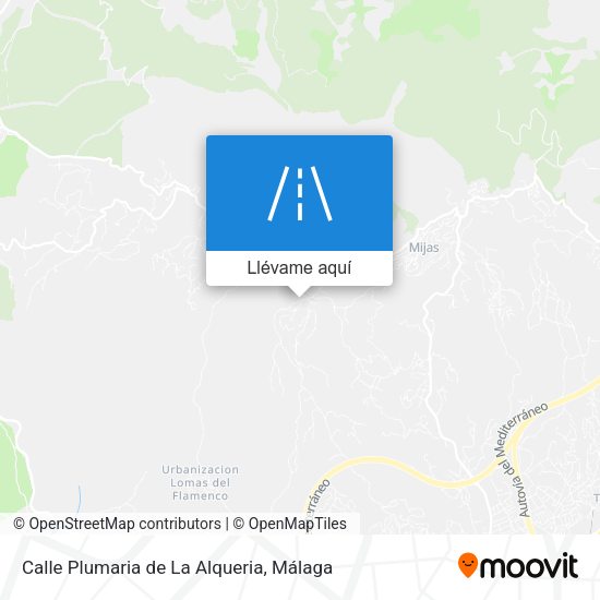 Mapa Calle Plumaria de La Alqueria