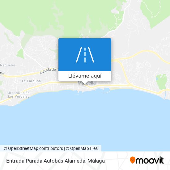 Mapa Entrada Parada Autobús Alameda